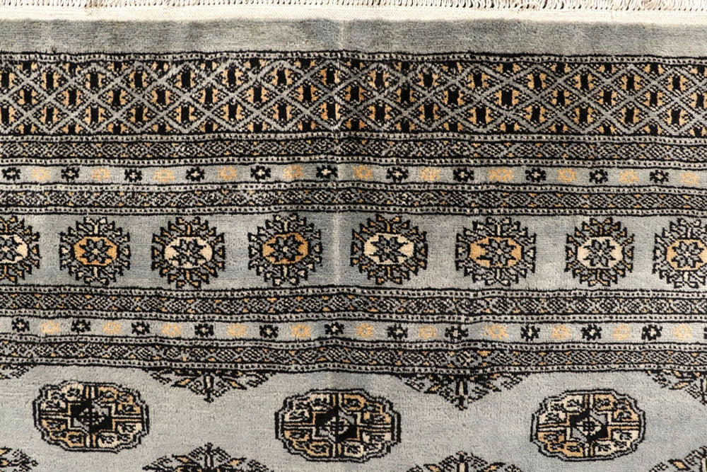 Silver Bokhara 10' x 13' - No. 59553 - ALRUG Rug Store