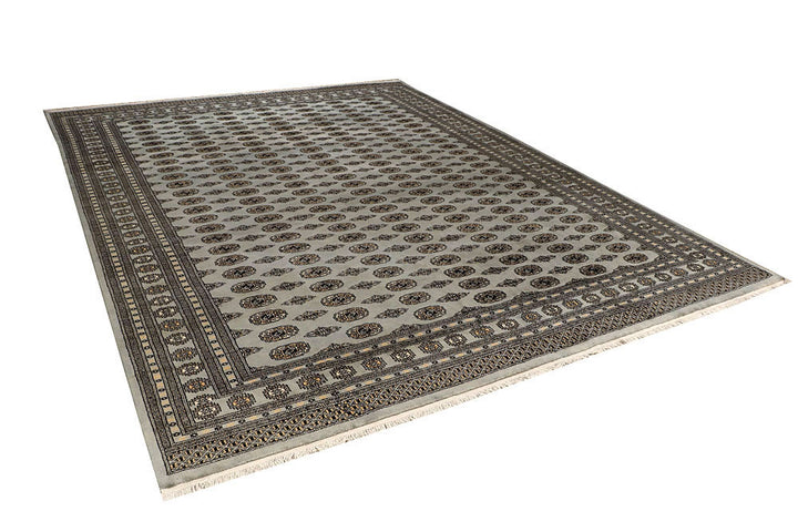Silver Bokhara 10' x 13' - No. 59553 - ALRUG Rug Store