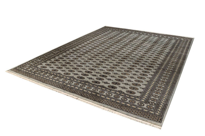 Silver Bokhara 10' x 13' - No. 59553 - ALRUG Rug Store