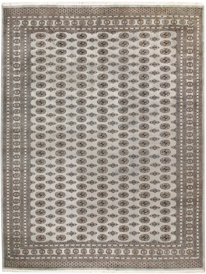 Silver Bokhara 10' x 13' - No. 59553 - ALRUG Rug Store