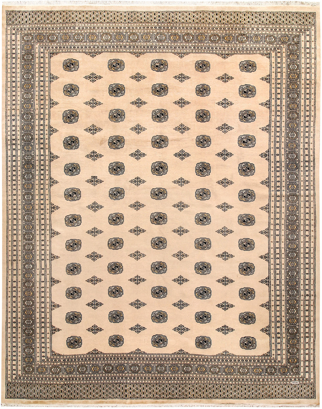 Bisque Bokhara 9' 10 x 12' 4 - No. 59557 - ALRUG Rug Store