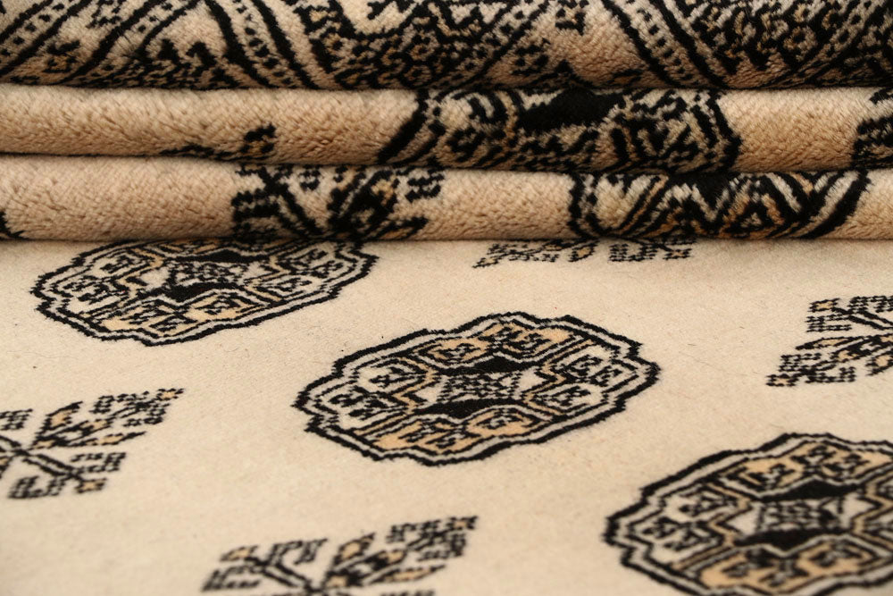 Blanched Almond Bokhara 10' 2 x 14' - No. 59560 - ALRUG Rug Store