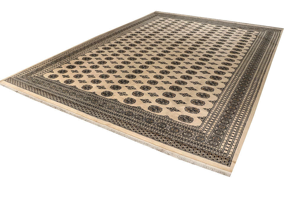 Blanched Almond Bokhara 10' 2 x 14' - No. 59560 - ALRUG Rug Store