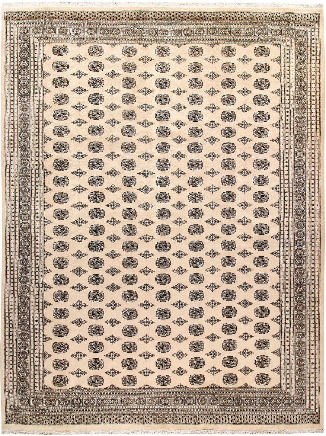 Blanched Almond Bokhara 10' 2 x 14' - No. 59560 - ALRUG Rug Store