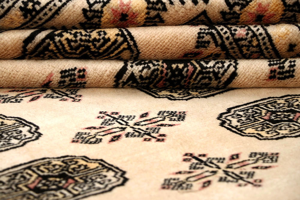 Bisque Bokhara 9' 11 x 14' 2 - No. 59561 - ALRUG Rug Store