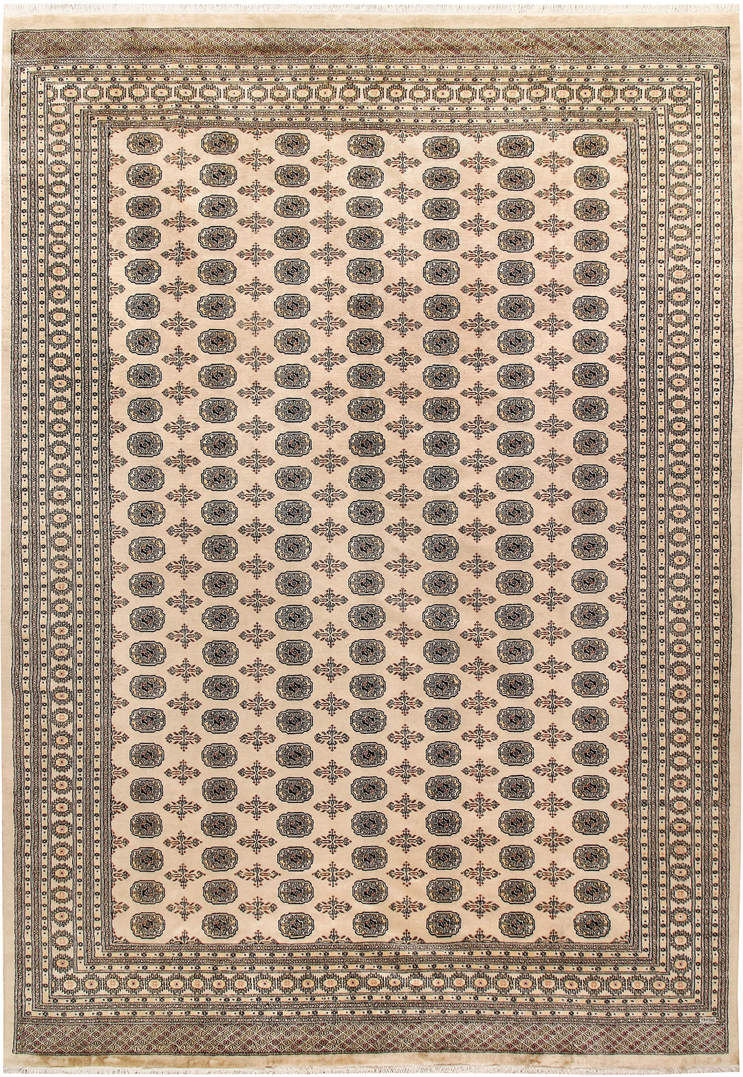 Bisque Bokhara 9' 11 x 14' 2 - No. 59561 - ALRUG Rug Store