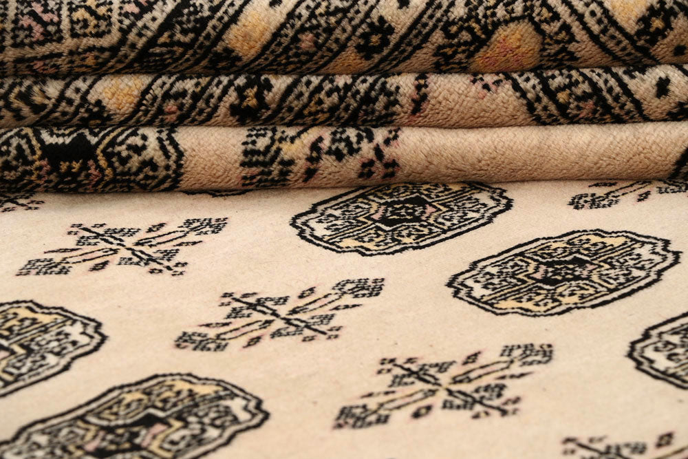 Bisque Bokhara 9' 11 x 14' 1 - No. 59562 - ALRUG Rug Store