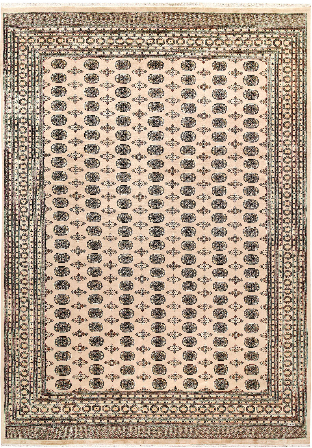 Bisque Bokhara 9' 11 x 14' 1 - No. 59562 - ALRUG Rug Store