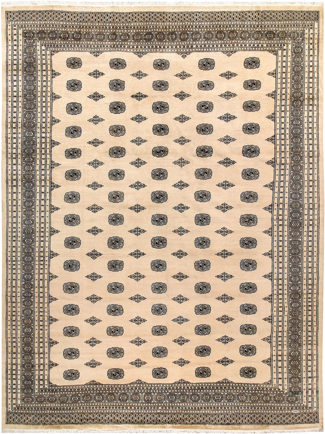 Bisque Bokhara 10' x 13' 4 - No. 59564 - ALRUG Rug Store