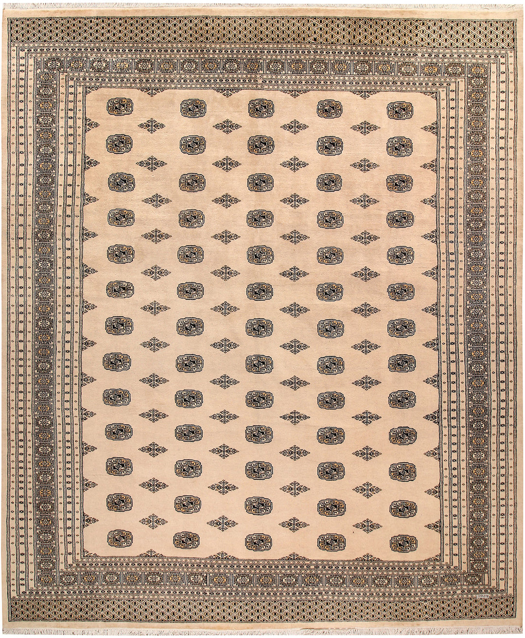 Bisque Bokhara 10' 1 x 12' 3 - No. 59569 - ALRUG Rug Store