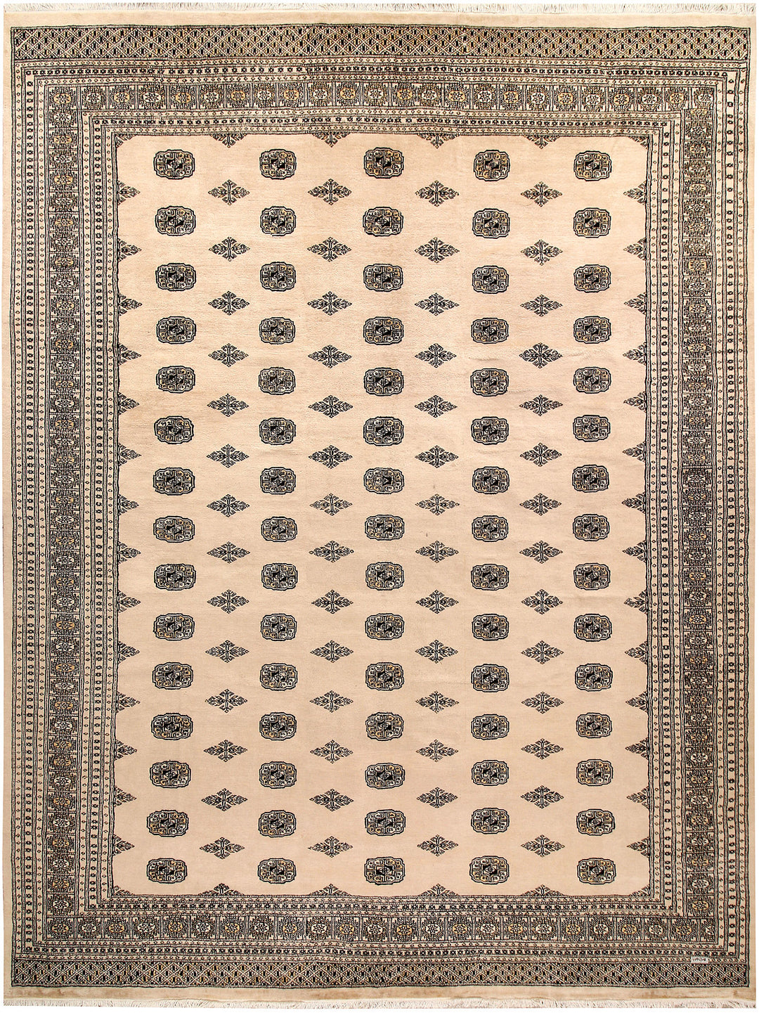 Bisque Bokhara 10' 1 x 13' 5 - No. 59570 - ALRUG Rug Store