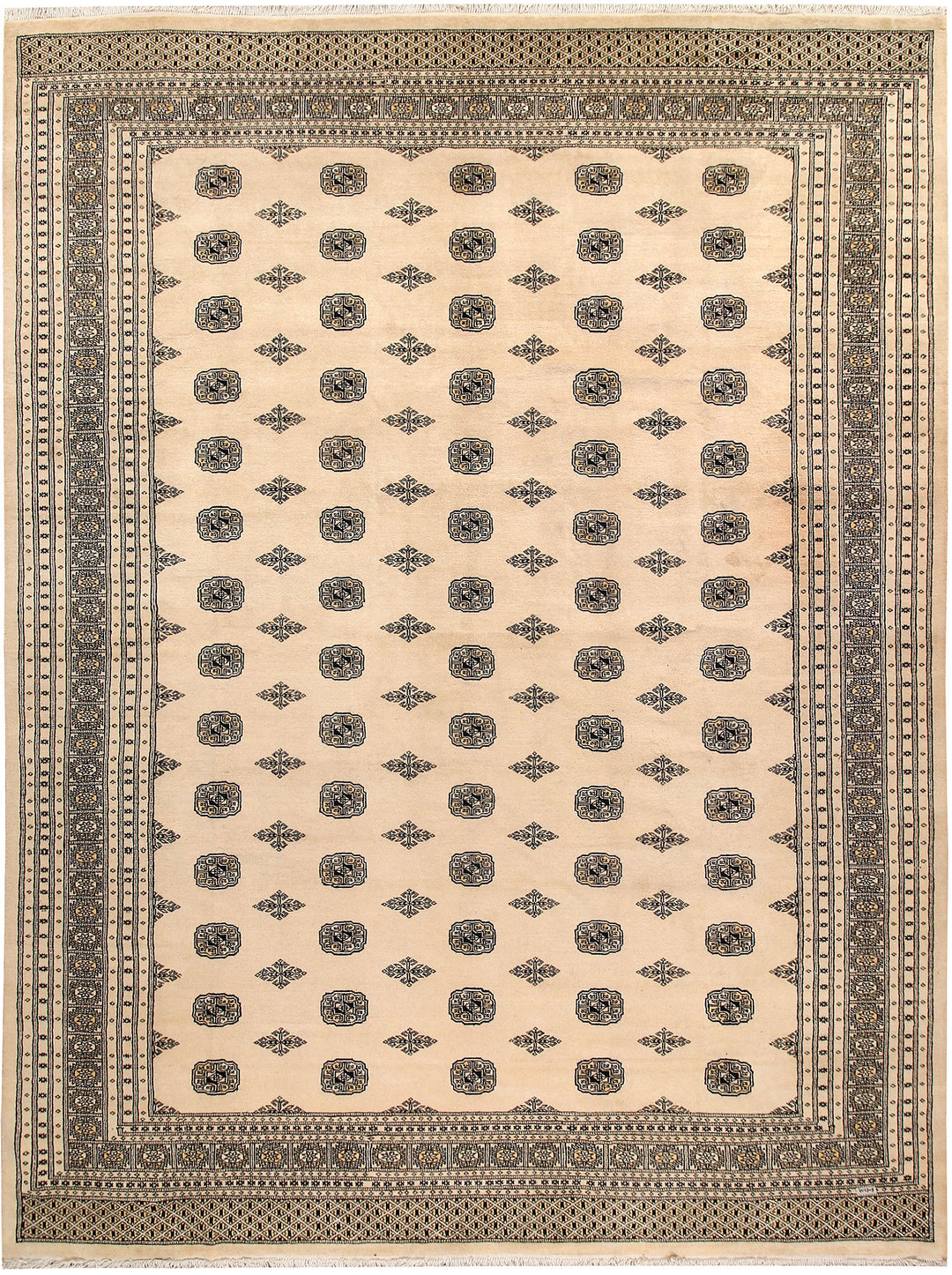Bisque Bokhara 10' 1 x 13' 6 - No. 59571 - ALRUG Rug Store