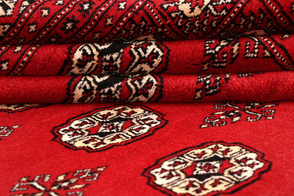 Red Bokhara 10' 3 x 13' 8 - No. 59589 - ALRUG Rug Store