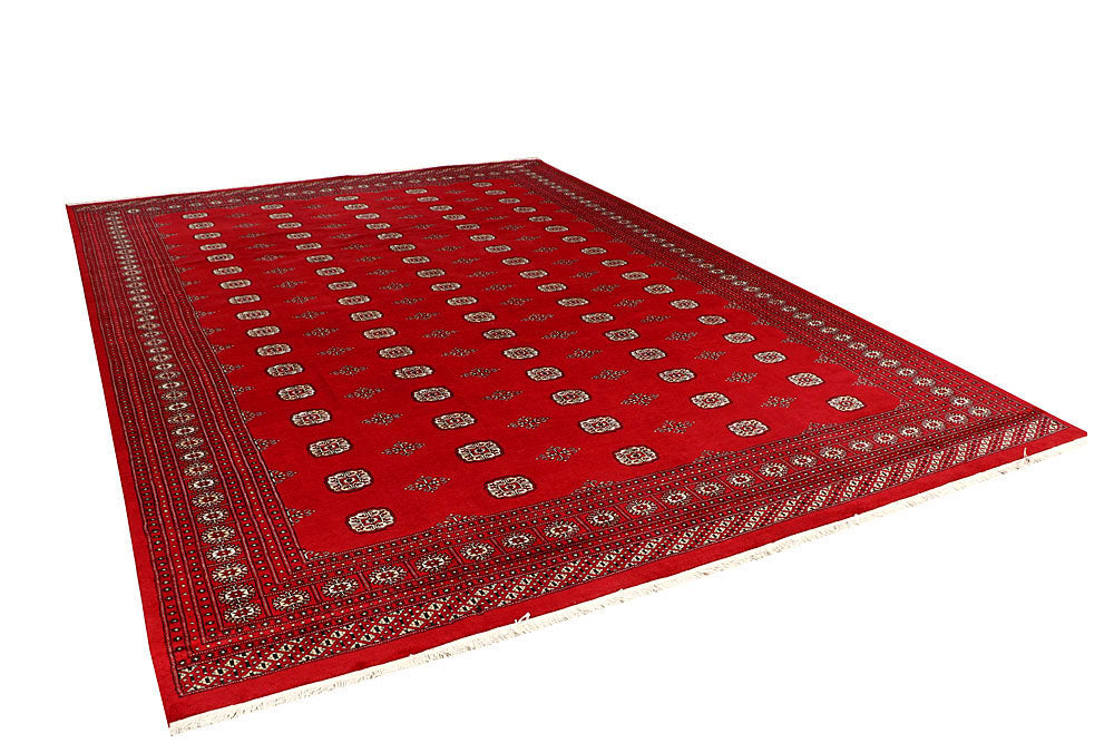 Red Bokhara 10' 1 x 14' 3 - No. 59590 - ALRUG Rug Store