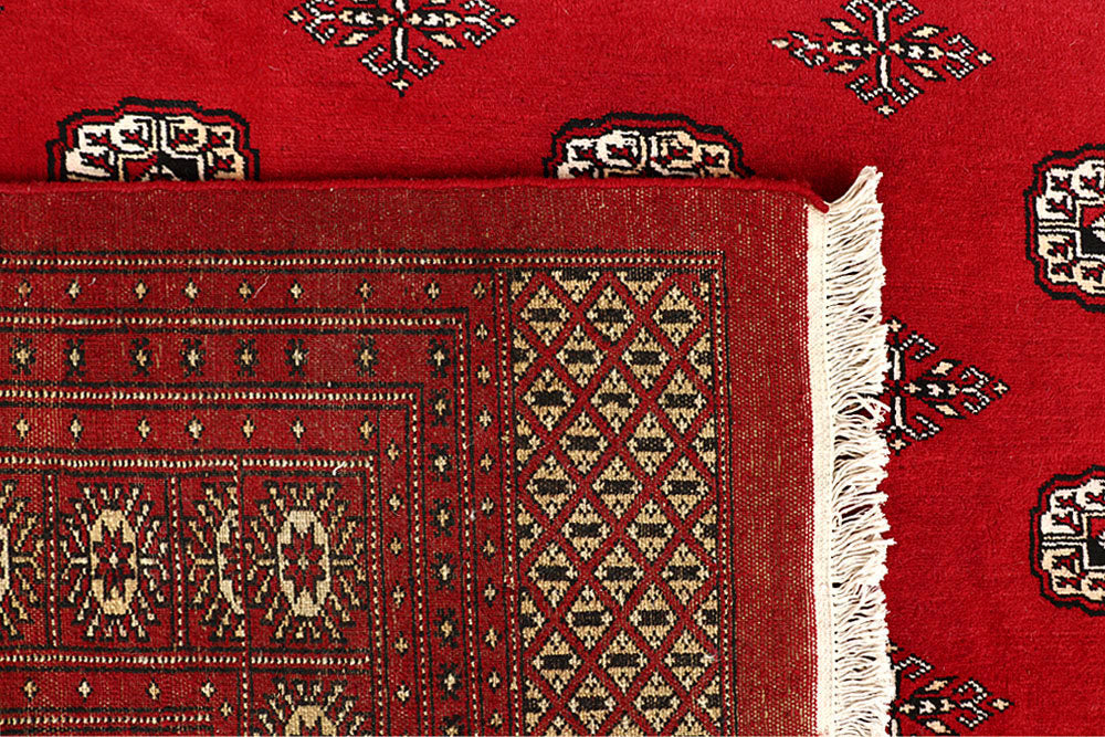Red Bokhara 10' x 13' 1 - No. 59592 - ALRUG Rug Store