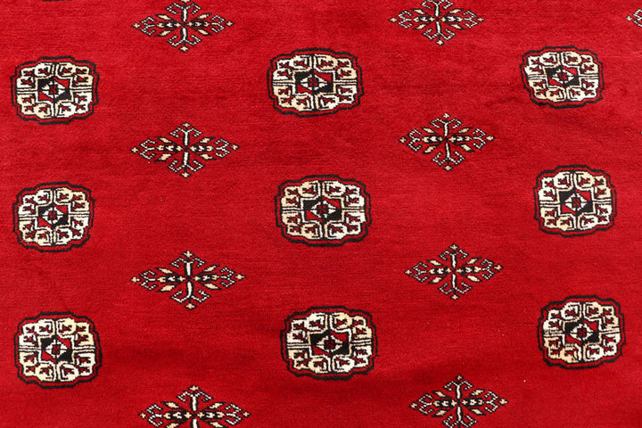 Red Bokhara 10' 2 x 14' 7 - No. 59594 - ALRUG Rug Store