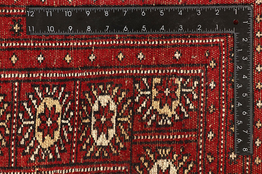 Red Bokhara 10' 2 x 14' 7 - No. 59594 - ALRUG Rug Store