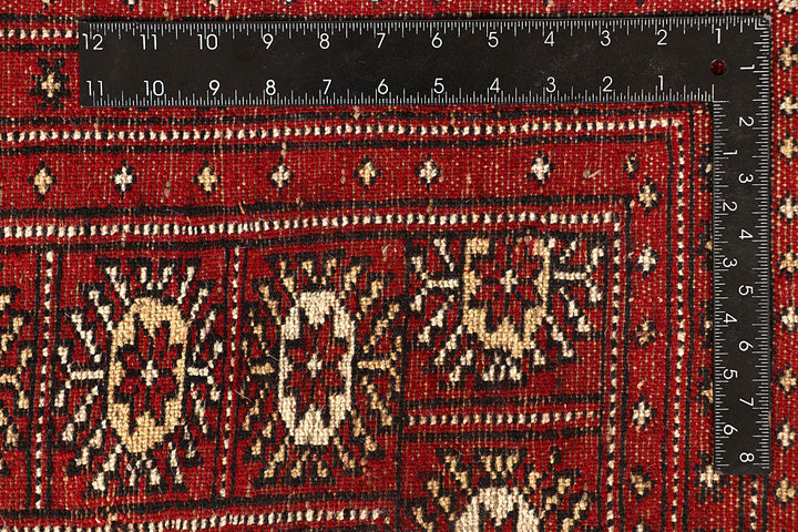 Red Bokhara 10' 2 x 14' 7 - No. 59594 - ALRUG Rug Store