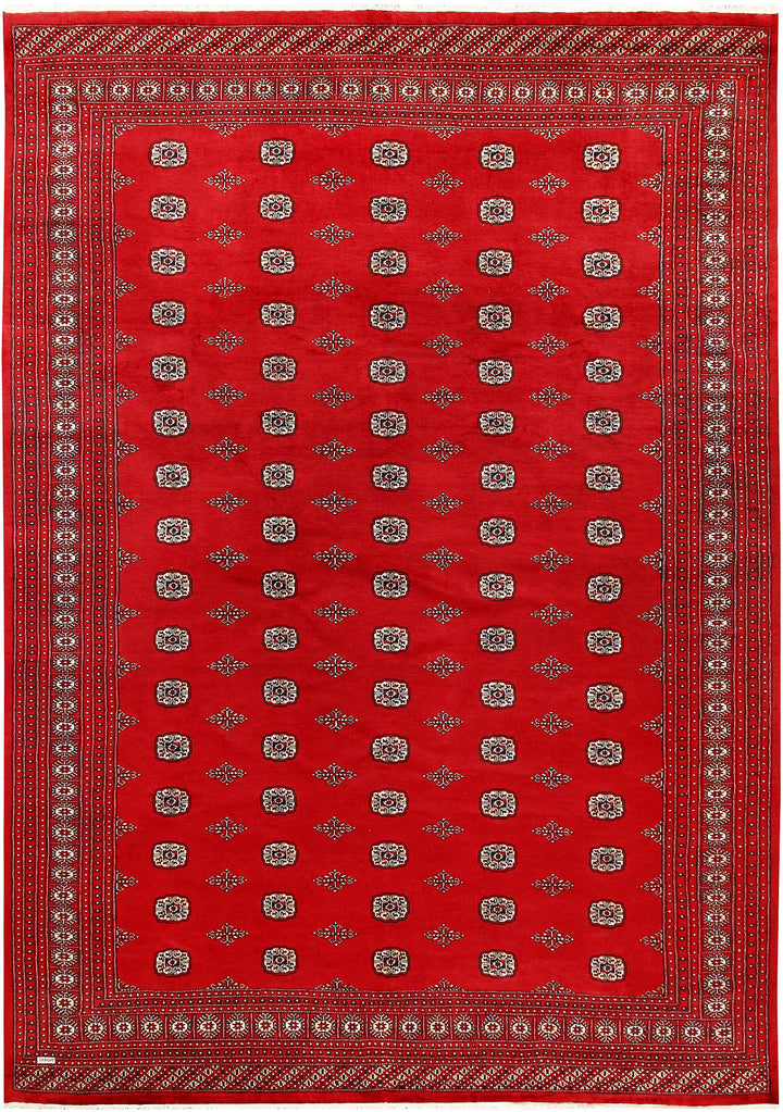 Red Bokhara 10' 2 x 14' 7 - No. 59594 - ALRUG Rug Store
