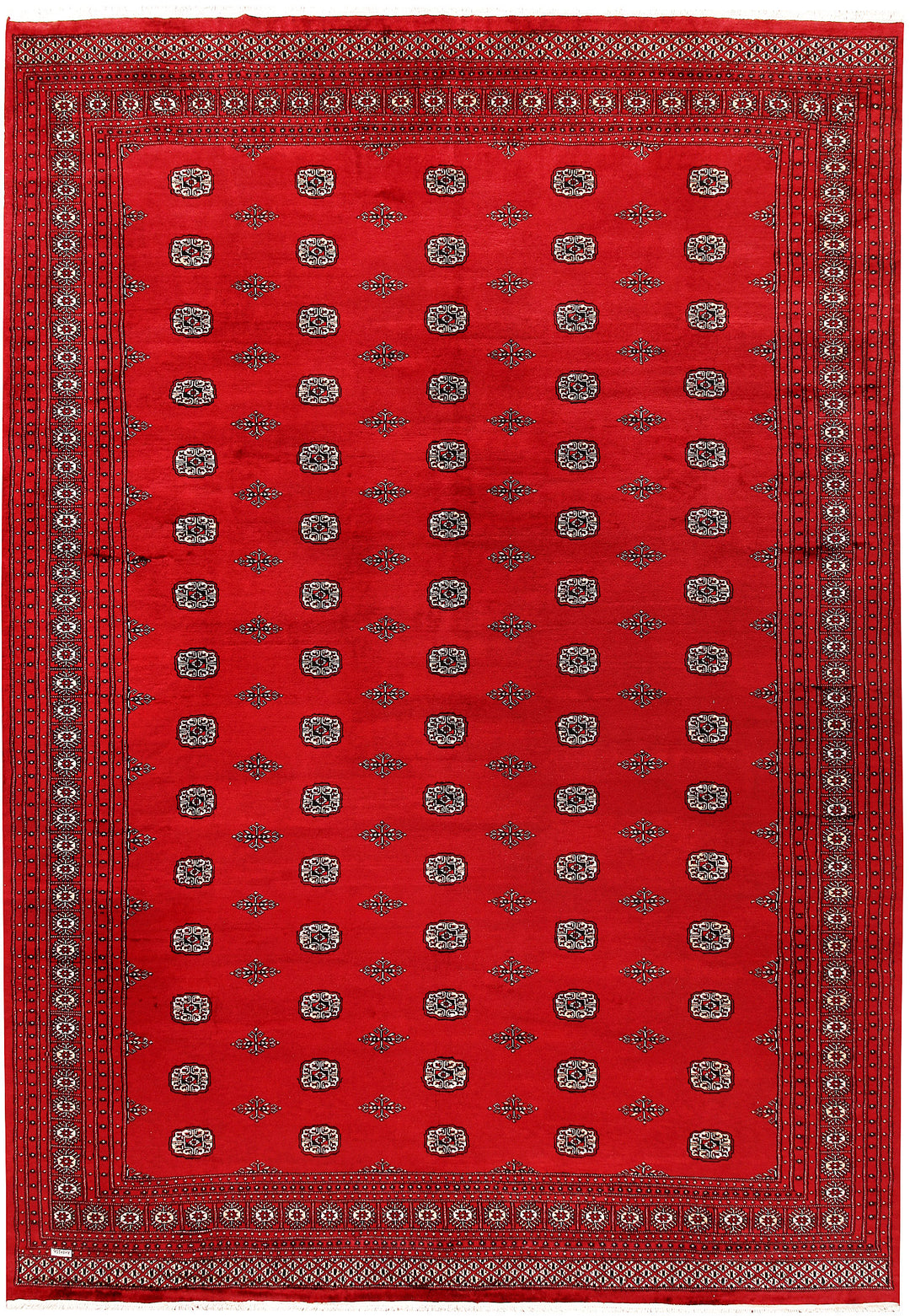 Firebrick Bokhara 10' x 14' 3 - No. 59603 - ALRUG Rug Store