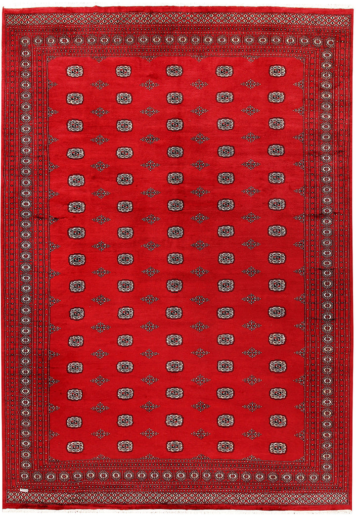Firebrick Bokhara 10' x 14' 3 - No. 59603 - ALRUG Rug Store