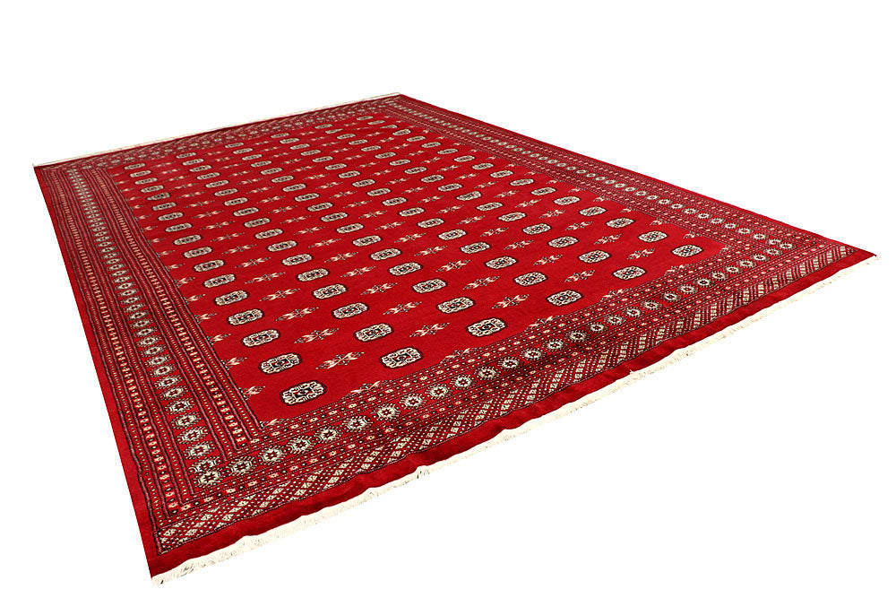 Firebrick Bokhara 10' x 14' 6 - No. 59605 - ALRUG Rug Store