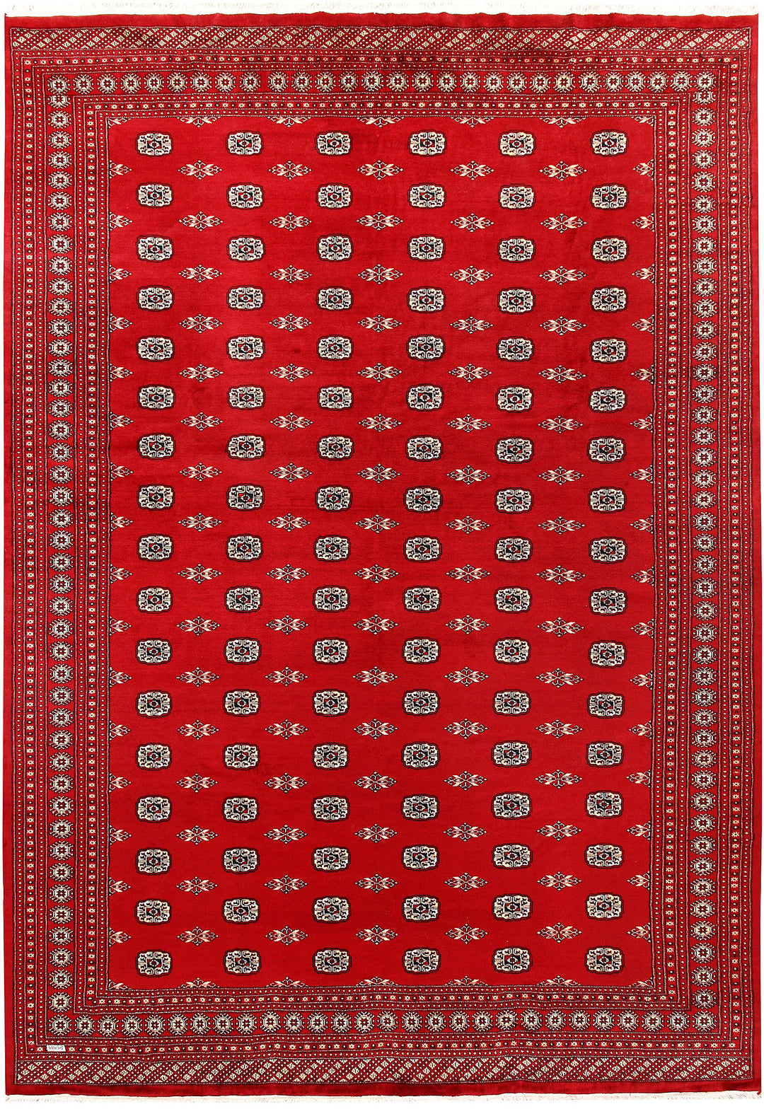 Firebrick Bokhara 10' x 14' 6 - No. 59605 - ALRUG Rug Store