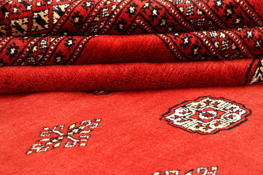 Tomato Bokhara 9' 11 x 13' 6 - No. 59612 - ALRUG Rug Store