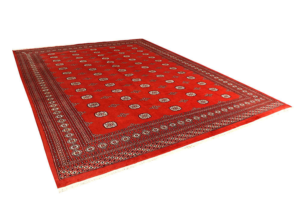 Tomato Bokhara 9' 11 x 13' 6 - No. 59612 - ALRUG Rug Store