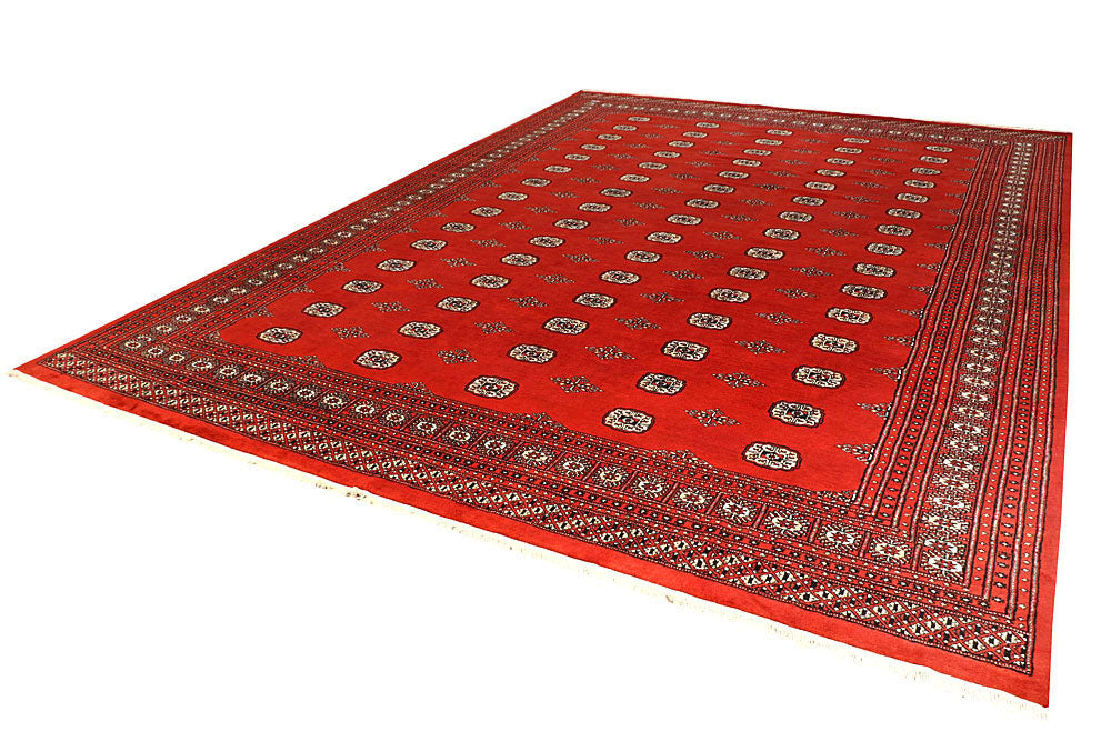 Orange Red Bokhara 10' 2 x 14' 3 - No. 59614 - ALRUG Rug Store