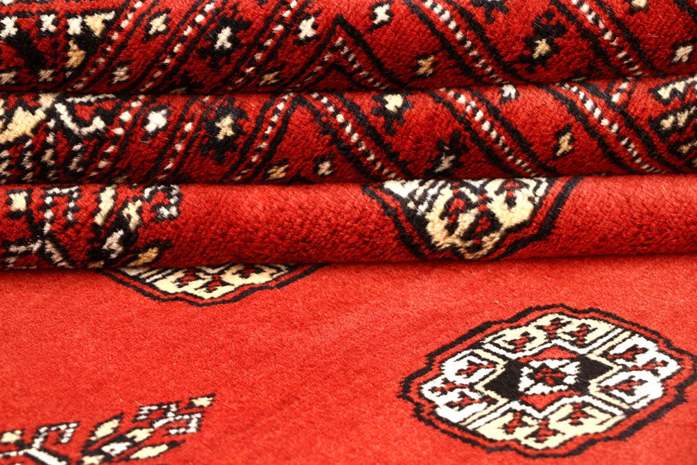 Orange Red Bokhara 10' 2 x 14' 10 - No. 59616 - ALRUG Rug Store