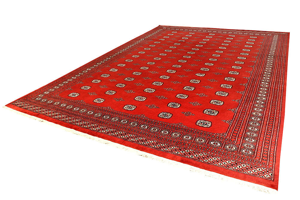 Orange Red Bokhara 10' 2 x 14' 10 - No. 59616 - ALRUG Rug Store