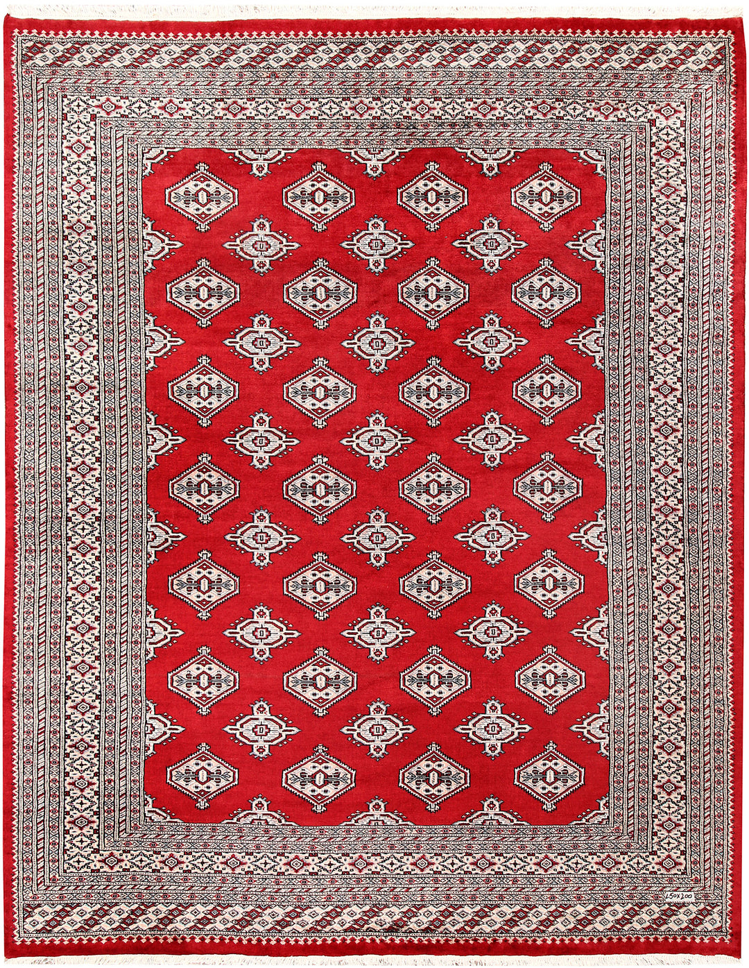 Firebrick Jaldar 6' 7 x 8' 2 - No. 59627 - ALRUG Rug Store