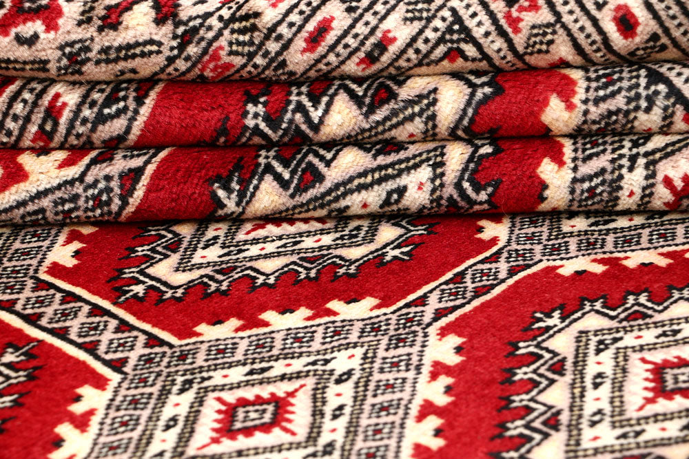 Firebrick Jaldar 6' 7 x 7' 11 - No. 59628 - ALRUG Rug Store