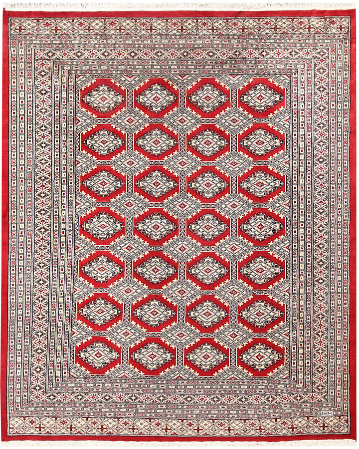 Firebrick Jaldar 6' 7 x 7' 11 - No. 59628 - ALRUG Rug Store