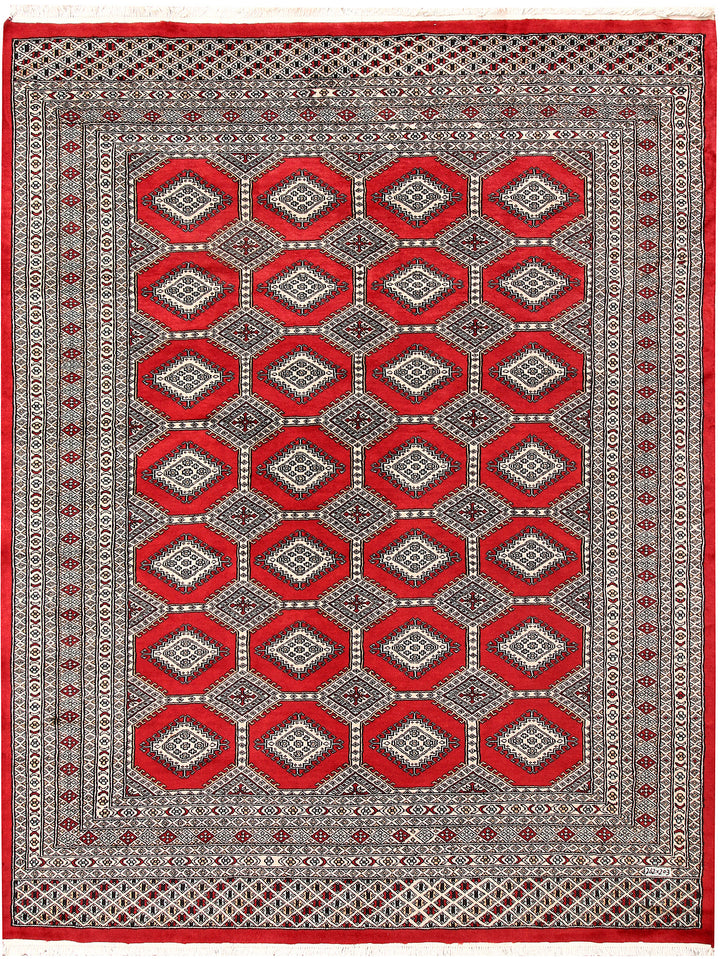 Firebrick Jaldar 6' 8 x 8' 7 - No. 59629 - ALRUG Rug Store