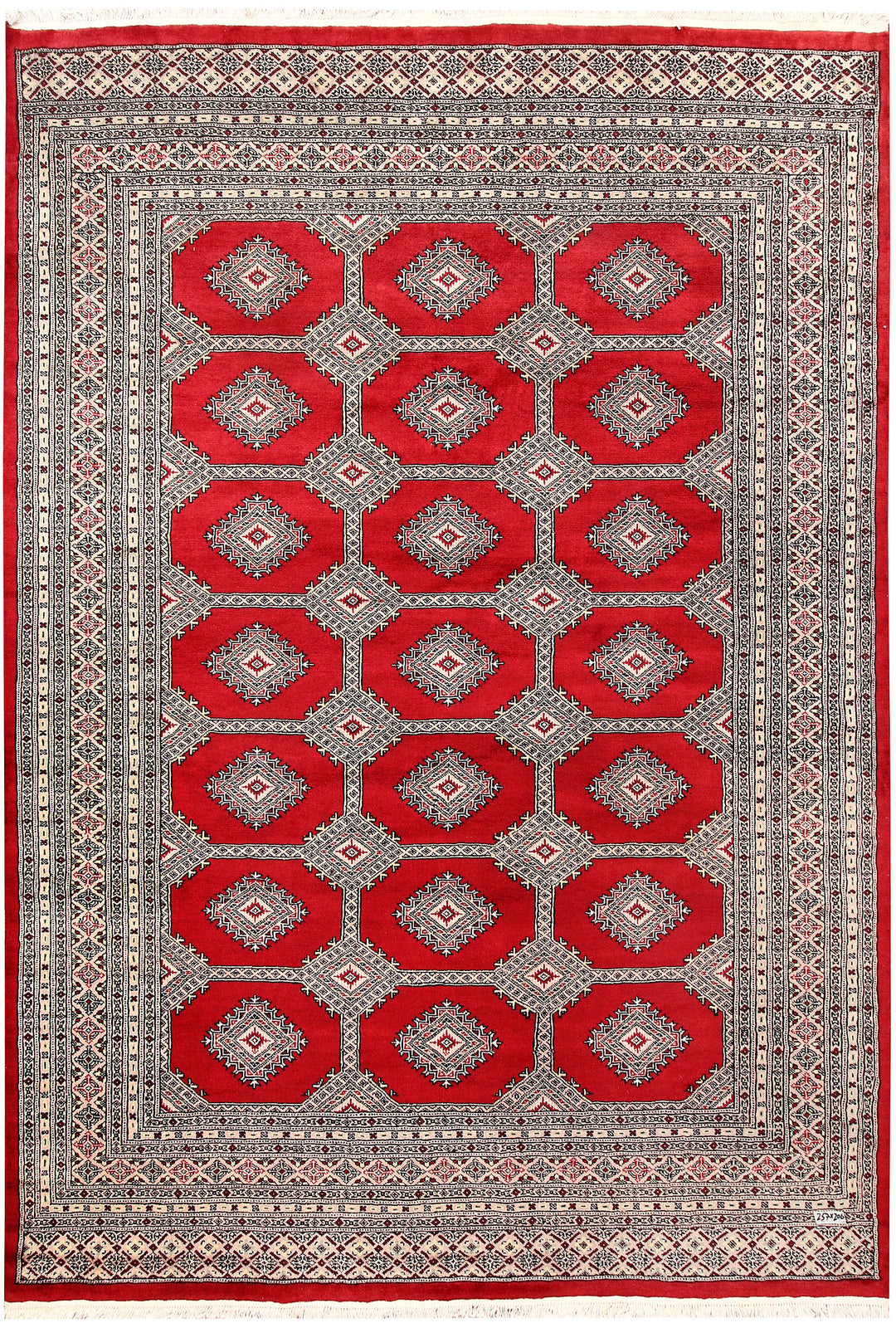Firebrick Jaldar 6' 9 x 8' 5 - No. 59638 - ALRUG Rug Store
