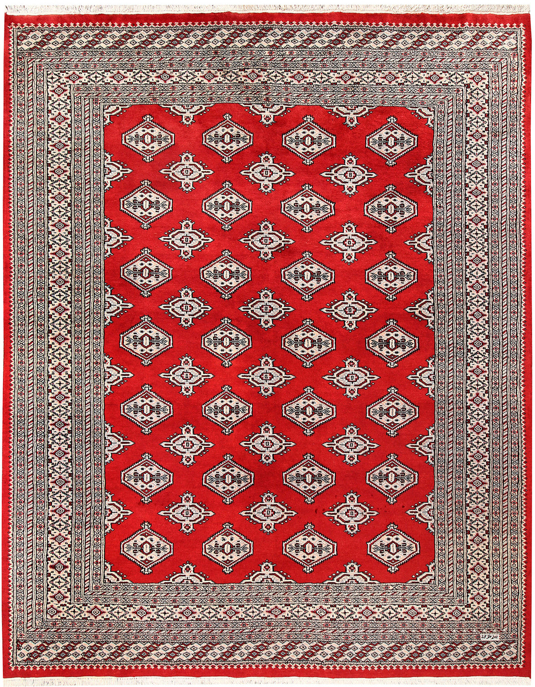 Firebrick Jaldar 6' 7 x 8' 4 - No. 59641 - ALRUG Rug Store
