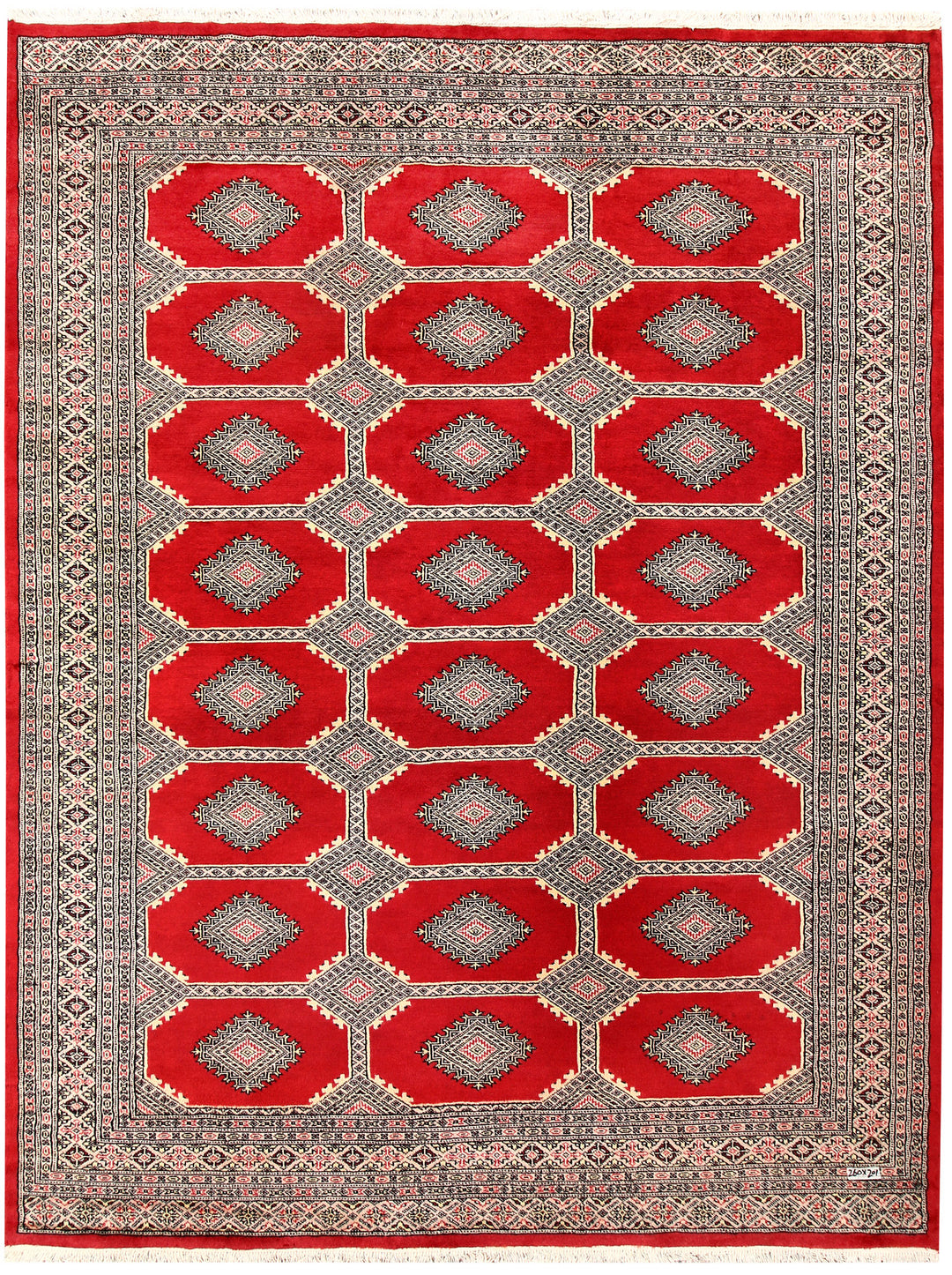 Firebrick Jaldar 6' 7 x 8' 6 - No. 59644 - ALRUG Rug Store