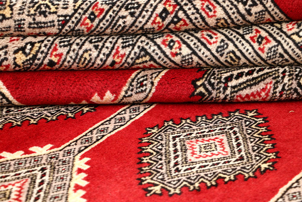 Firebrick Jaldar 6' 8 x 7' 9 - No. 59646 - ALRUG Rug Store