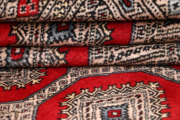 Firebrick Jaldar 6' 7 x 8' 8 - No. 59652 - ALRUG Rug Store