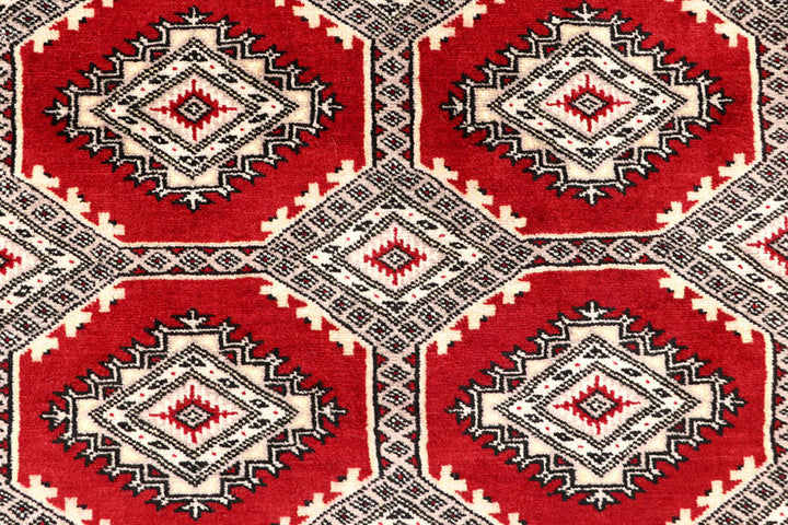 Firebrick Jaldar 6'  8" x 7'  9" - No. QA64114