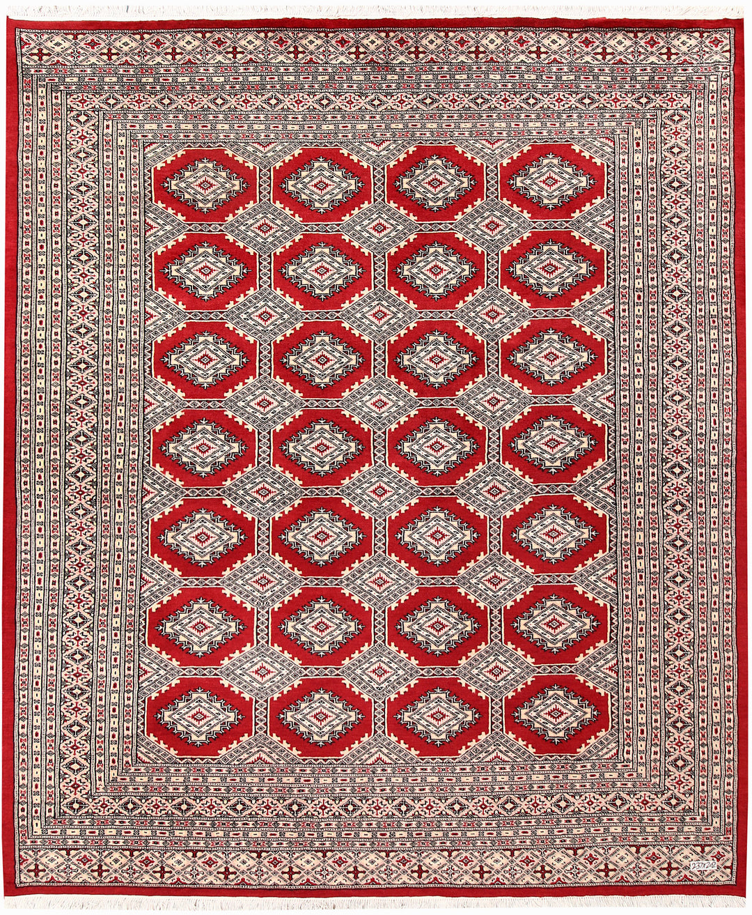 Firebrick Jaldar 6' 8 x 7' 9 - No. 59656 - ALRUG Rug Store