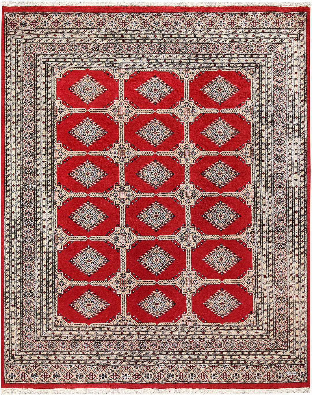 Firebrick Jaldar 6' 9 x 8' 4 - No. 59662 - ALRUG Rug Store