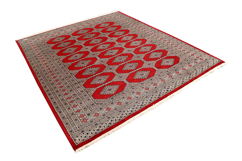 Firebrick Jaldar 6' 7 x 7' 8 - No. 59665 - ALRUG Rug Store