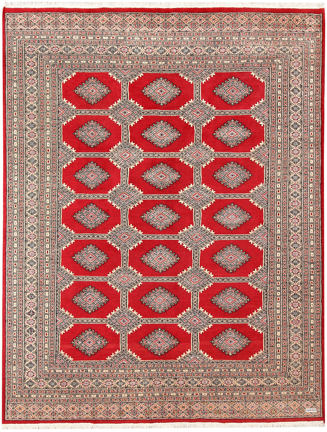 Firebrick Jaldar 6' 8 x 8' 7 - No. 59675 - ALRUG Rug Store