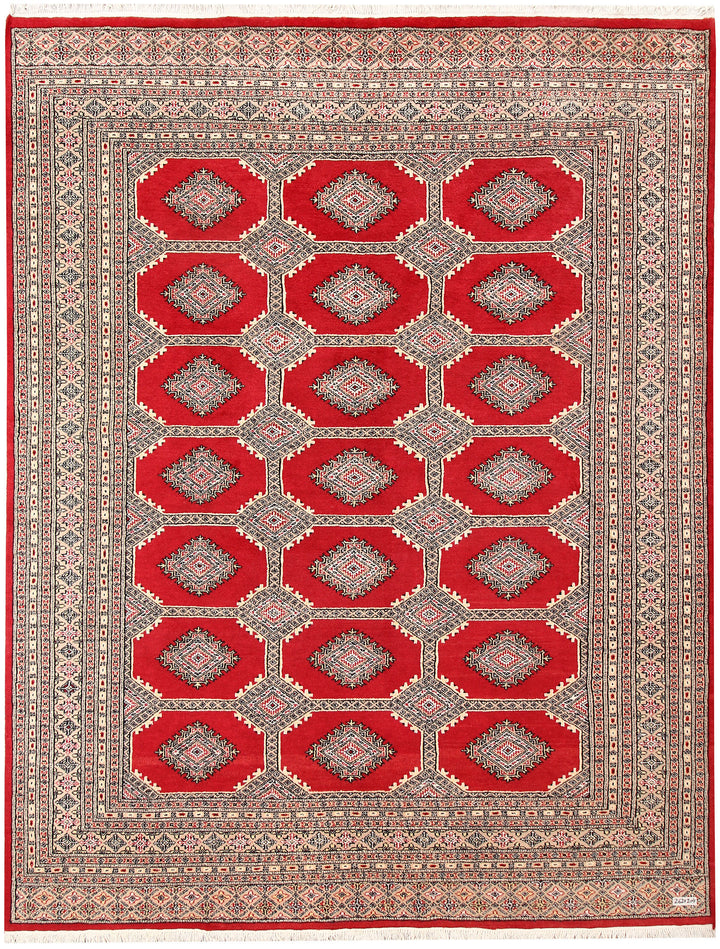 Firebrick Jaldar 6' 8 x 8' 7 - No. 59675 - ALRUG Rug Store