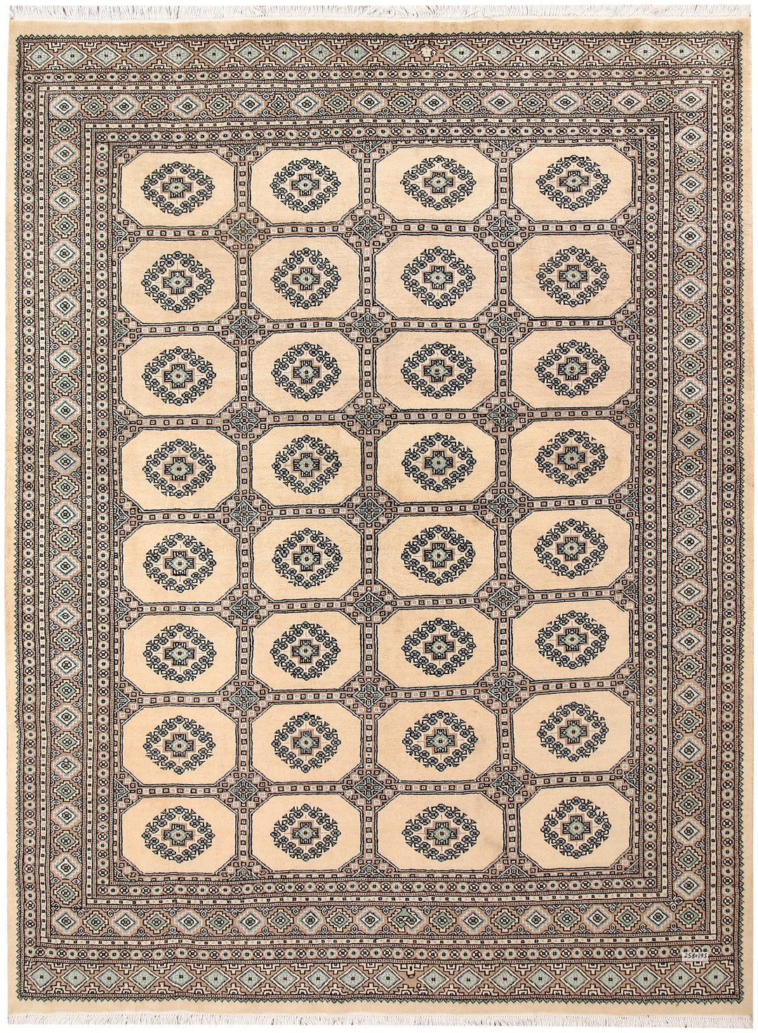 Navajo White Jaldar 6' 5 x 8' 6 - No. 59681 - ALRUG Rug Store