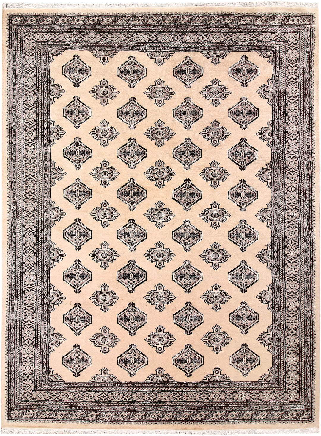 Blanched Almond Jaldar 6' 6 x 8' 10 - No. 59689 - ALRUG Rug Store