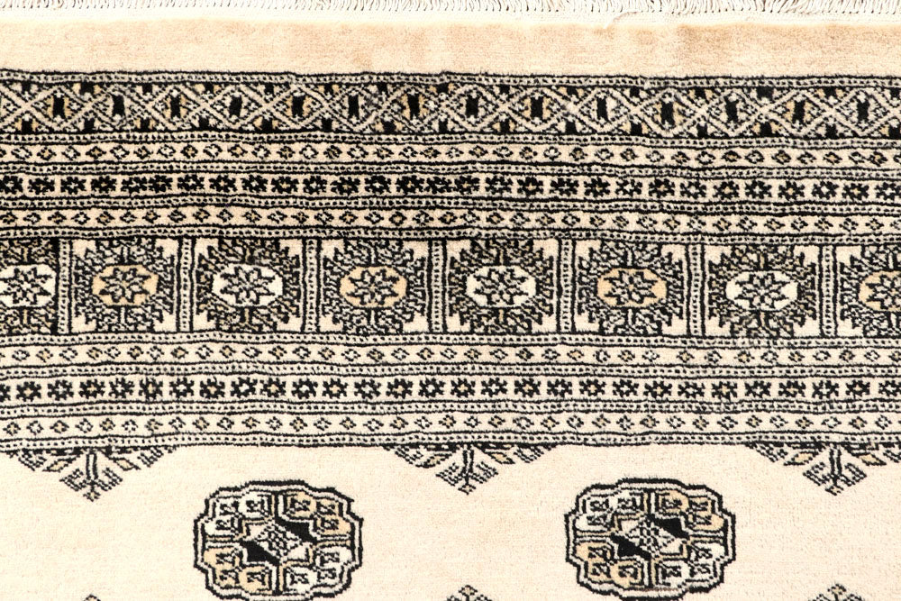 Blanched Almond Bokhara 6' 10 x 8' 6 - No. 59698 - ALRUG Rug Store